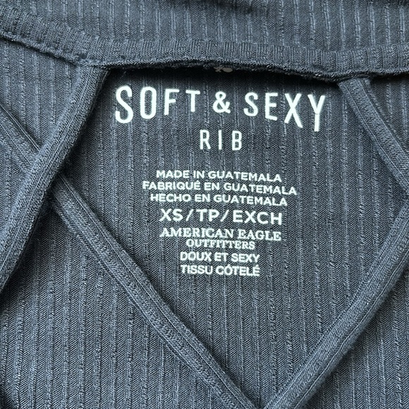 Womens American Eagle Soft & Sexy Rib Tee - XS - Picture 4 of 6